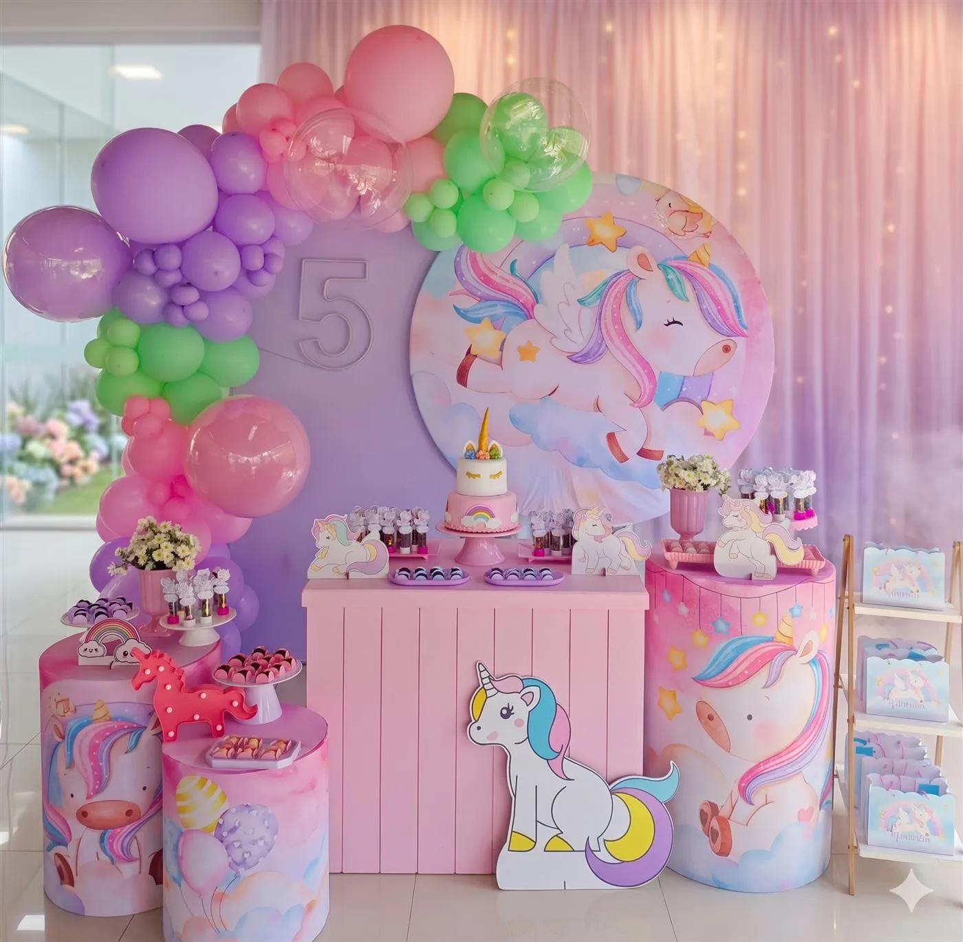 Decoração tema Unicórnio